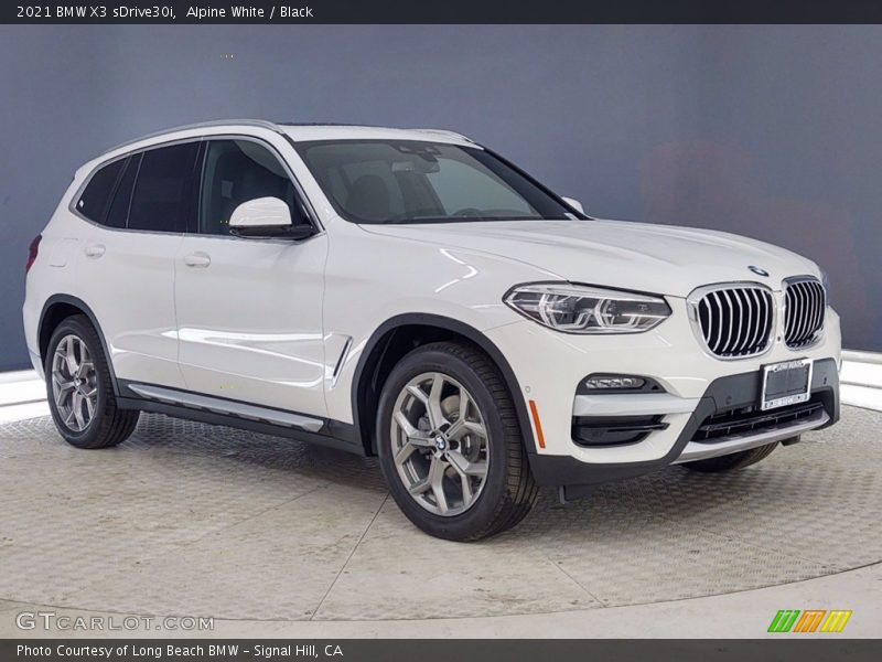 Alpine White / Black 2021 BMW X3 sDrive30i