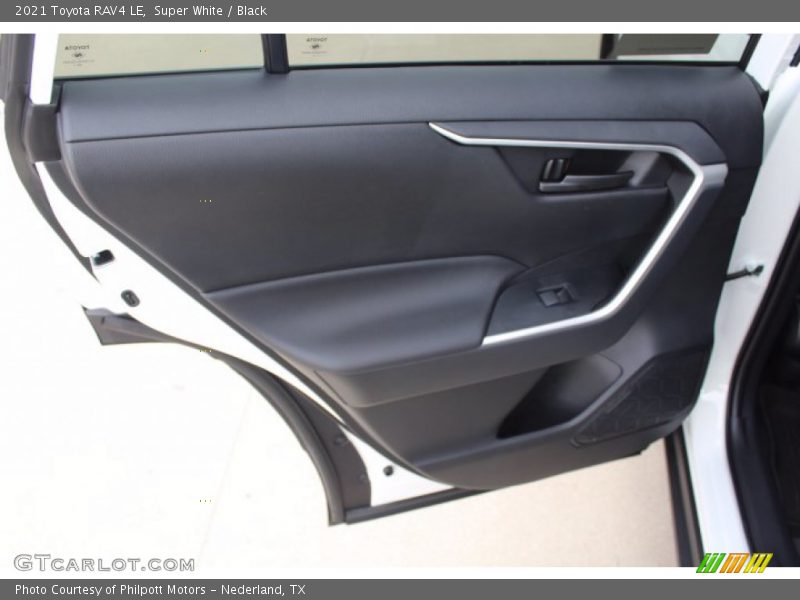Super White / Black 2021 Toyota RAV4 LE