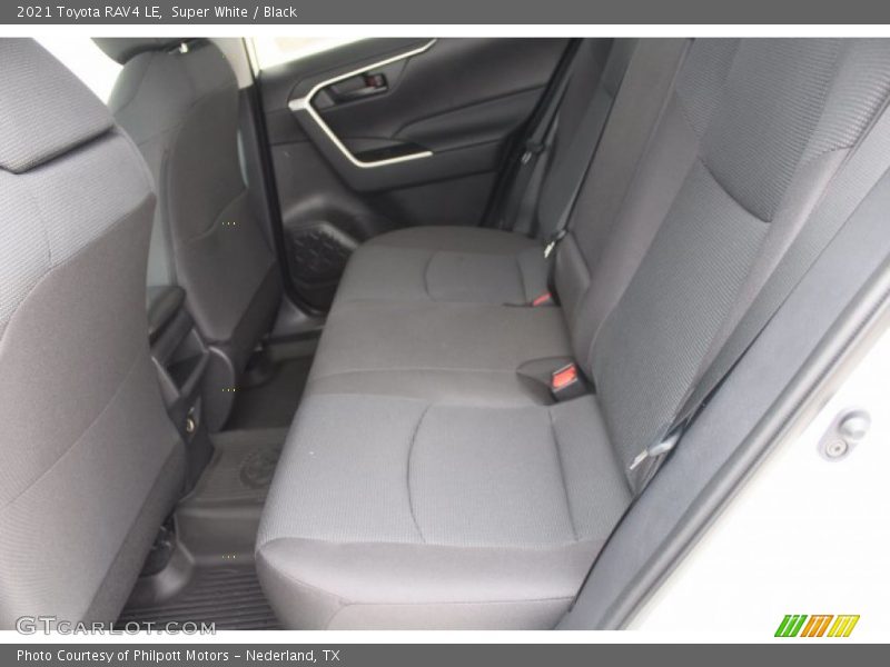 Super White / Black 2021 Toyota RAV4 LE