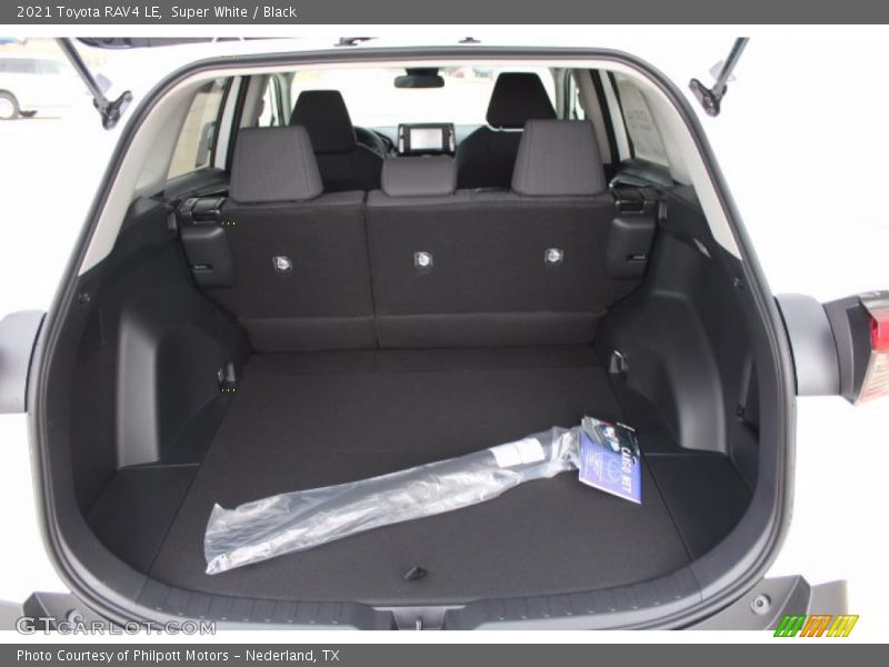 Super White / Black 2021 Toyota RAV4 LE