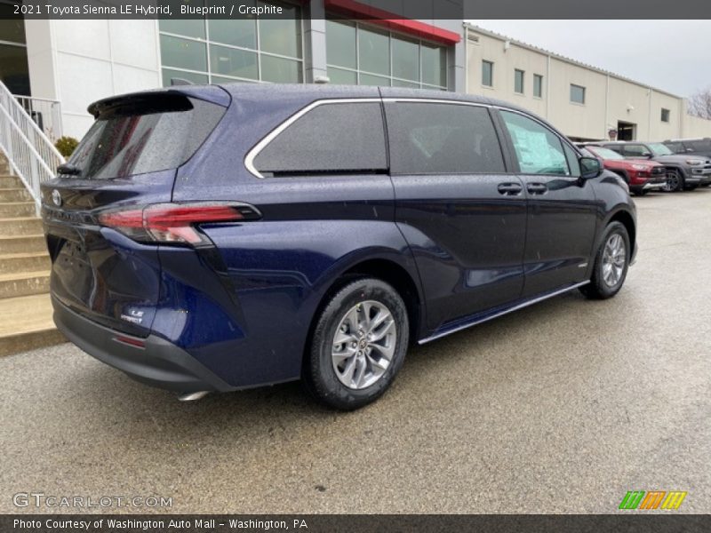 Blueprint / Graphite 2021 Toyota Sienna LE Hybrid