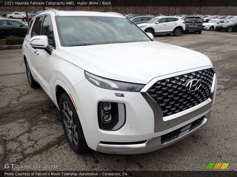 Hyper White / Black 2021 Hyundai Palisade Calligraphy AWD