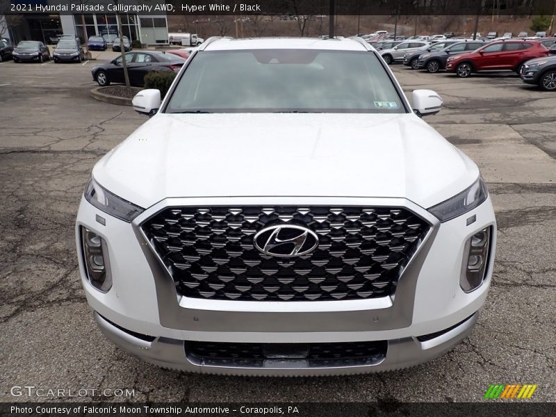 Hyper White / Black 2021 Hyundai Palisade Calligraphy AWD