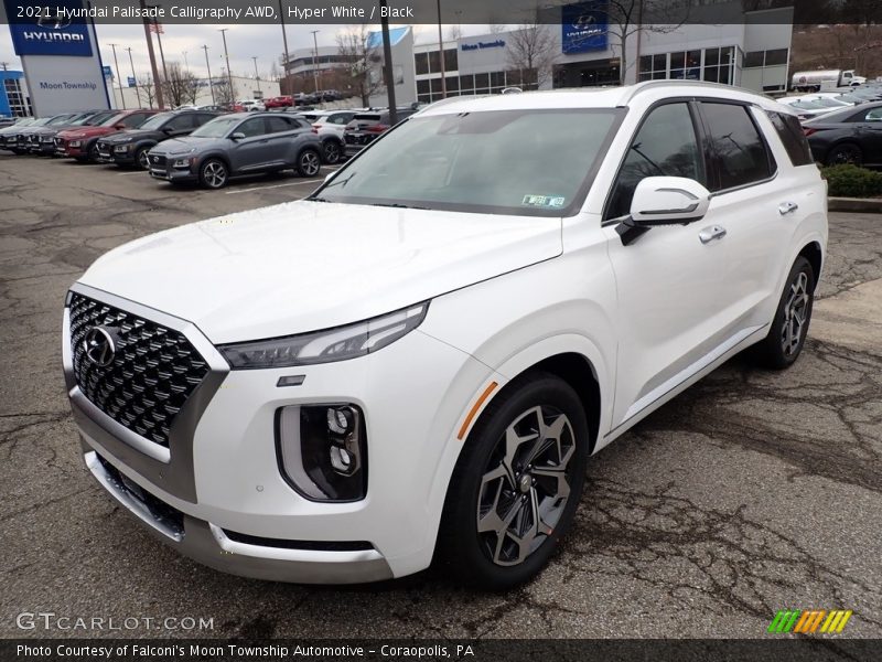 Hyper White / Black 2021 Hyundai Palisade Calligraphy AWD