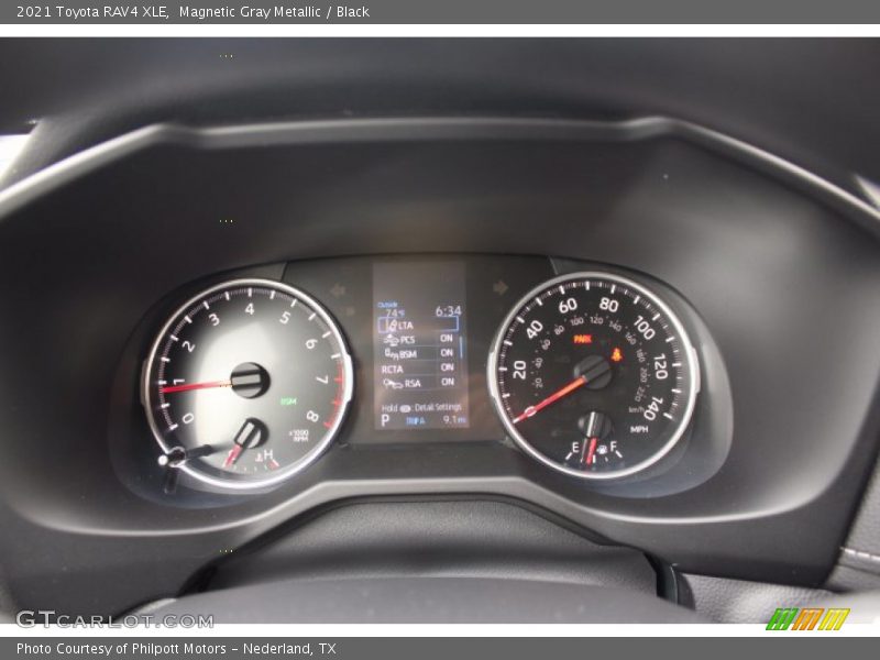 Magnetic Gray Metallic / Black 2021 Toyota RAV4 XLE