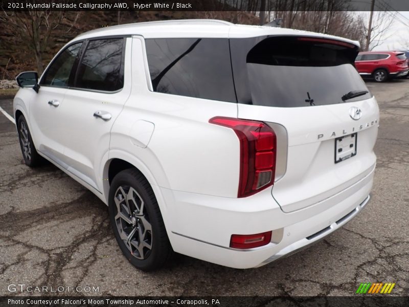 Hyper White / Black 2021 Hyundai Palisade Calligraphy AWD