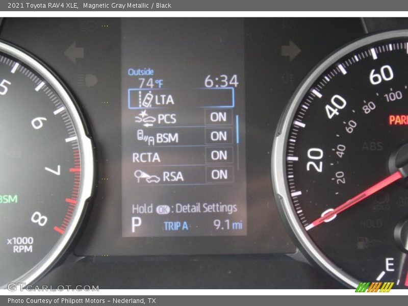 Magnetic Gray Metallic / Black 2021 Toyota RAV4 XLE