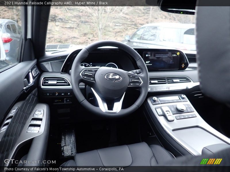 Hyper White / Black 2021 Hyundai Palisade Calligraphy AWD