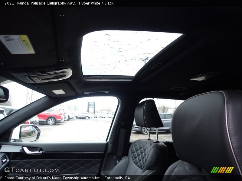 Hyper White / Black 2021 Hyundai Palisade Calligraphy AWD