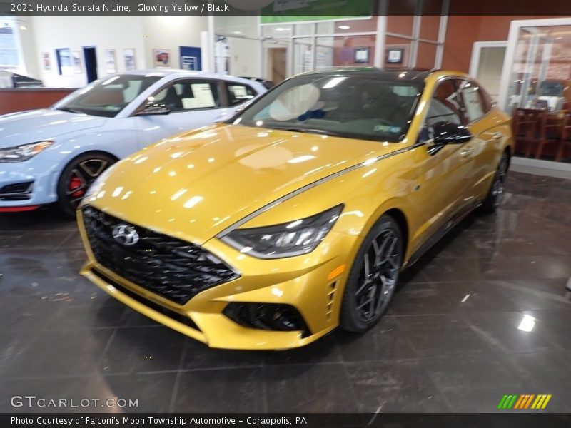 Glowing Yellow / Black 2021 Hyundai Sonata N Line