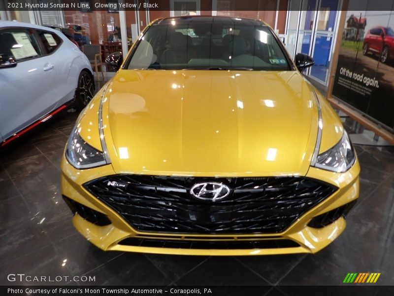 Glowing Yellow / Black 2021 Hyundai Sonata N Line