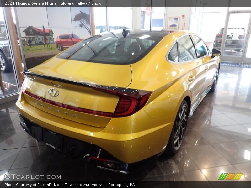 Glowing Yellow / Black 2021 Hyundai Sonata N Line