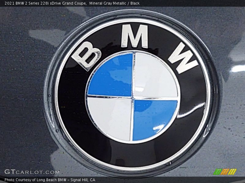 Mineral Gray Metallic / Black 2021 BMW 2 Series 228i sDrive Grand Coupe