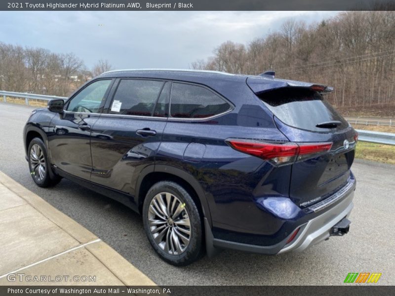 Blueprint / Black 2021 Toyota Highlander Hybrid Platinum AWD