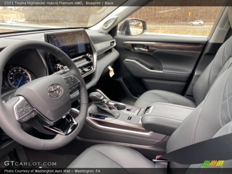 Blueprint / Black 2021 Toyota Highlander Hybrid Platinum AWD