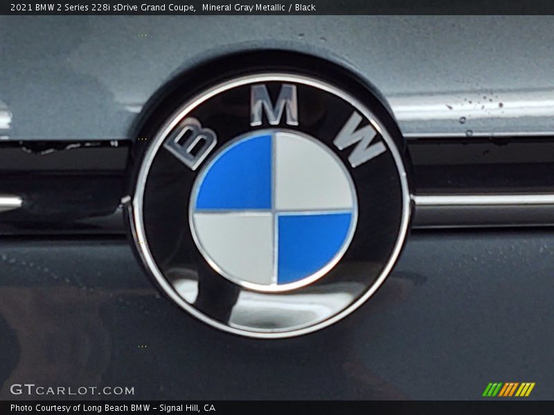 Mineral Gray Metallic / Black 2021 BMW 2 Series 228i sDrive Grand Coupe