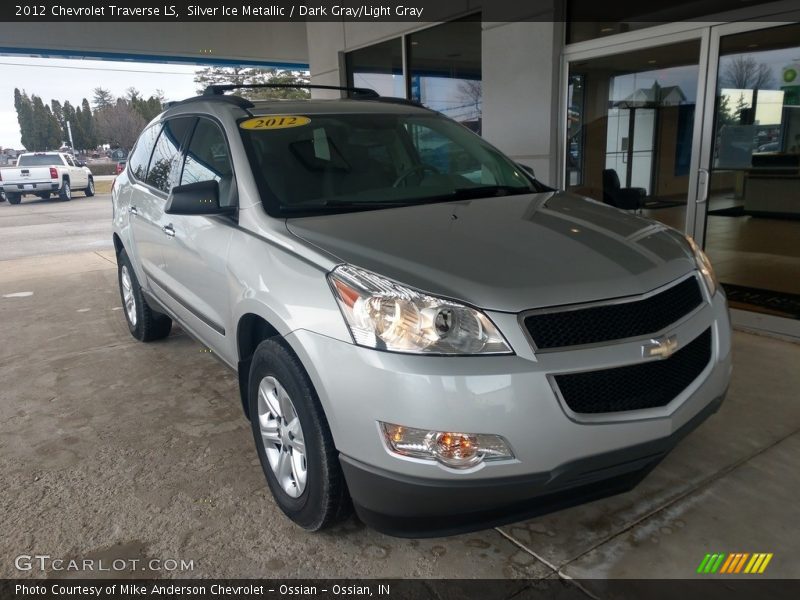 Silver Ice Metallic / Dark Gray/Light Gray 2012 Chevrolet Traverse LS