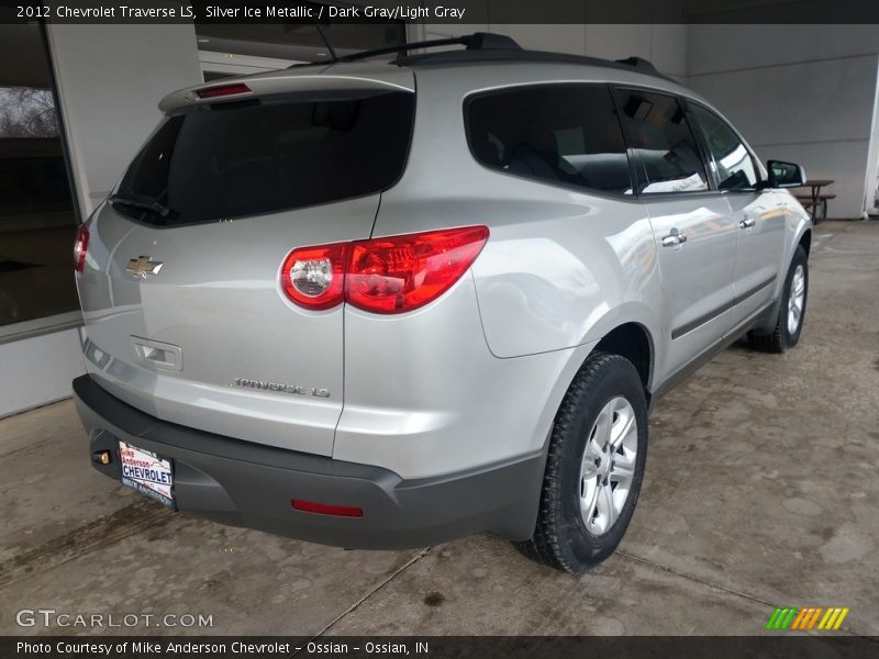 Silver Ice Metallic / Dark Gray/Light Gray 2012 Chevrolet Traverse LS