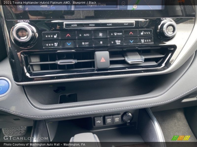 Blueprint / Black 2021 Toyota Highlander Hybrid Platinum AWD