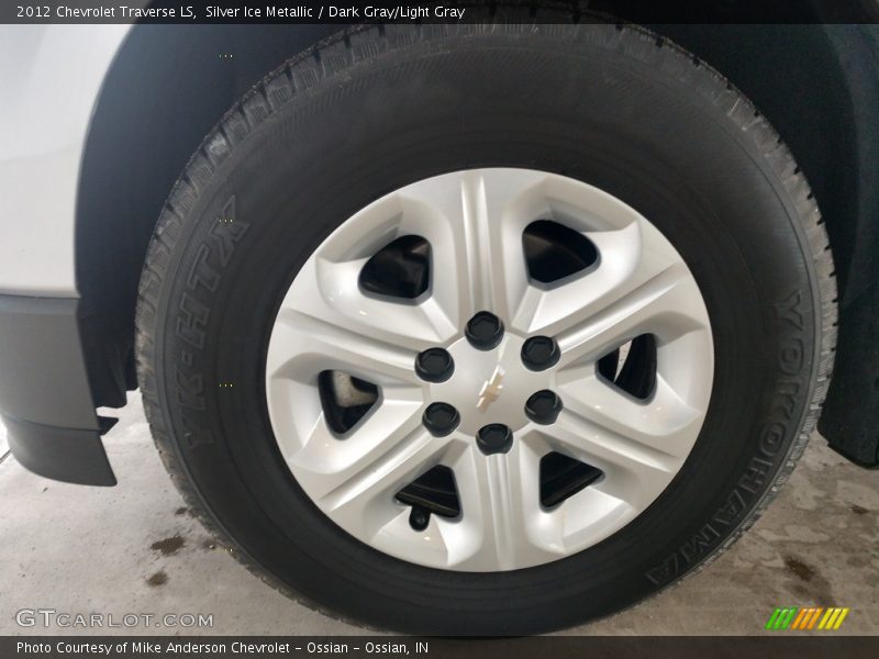 Silver Ice Metallic / Dark Gray/Light Gray 2012 Chevrolet Traverse LS