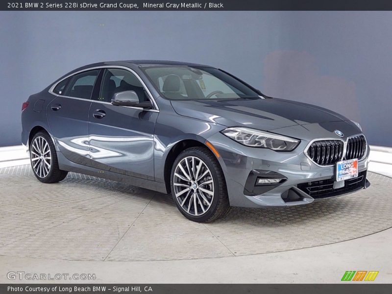 Mineral Gray Metallic / Black 2021 BMW 2 Series 228i sDrive Grand Coupe