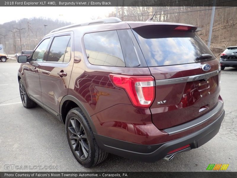 Burgundy Velvet / Ebony Black 2018 Ford Explorer XLT 4WD