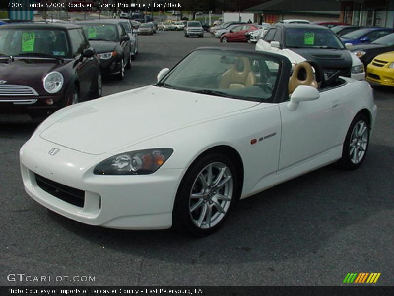 Grand Prix White / Tan/Black 2005 Honda S2000 Roadster