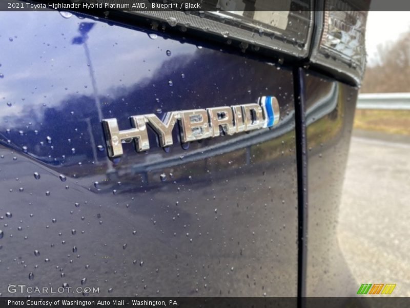 Blueprint / Black 2021 Toyota Highlander Hybrid Platinum AWD