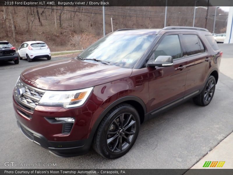 Burgundy Velvet / Ebony Black 2018 Ford Explorer XLT 4WD