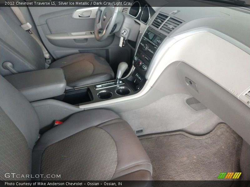 Silver Ice Metallic / Dark Gray/Light Gray 2012 Chevrolet Traverse LS