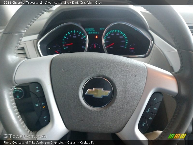 Silver Ice Metallic / Dark Gray/Light Gray 2012 Chevrolet Traverse LS
