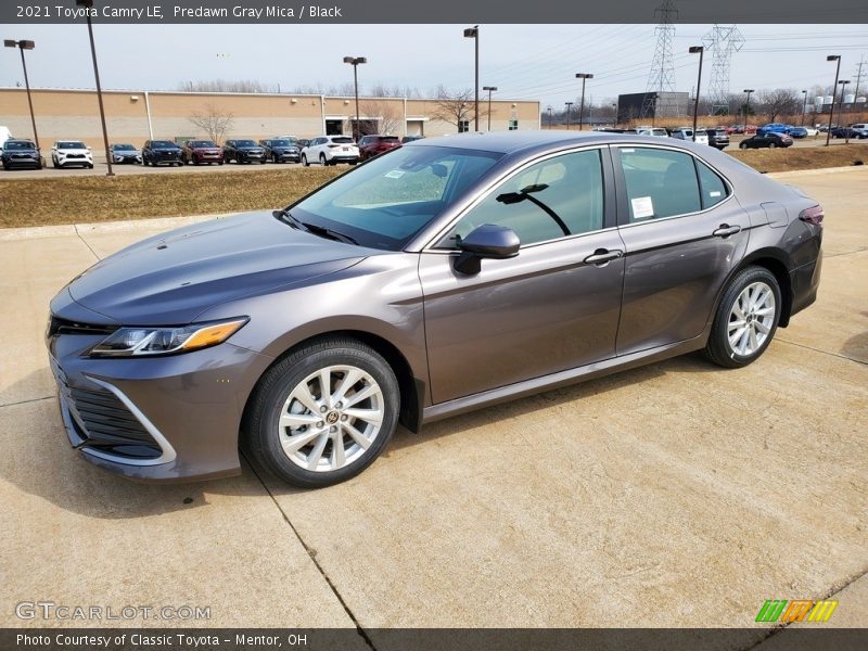Predawn Gray Mica / Black 2021 Toyota Camry LE