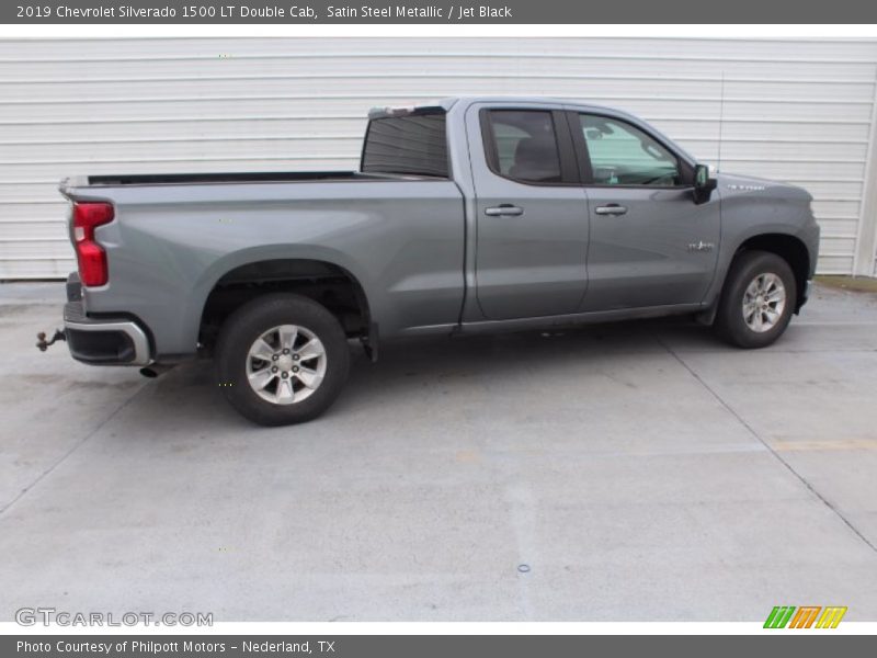 Satin Steel Metallic / Jet Black 2019 Chevrolet Silverado 1500 LT Double Cab