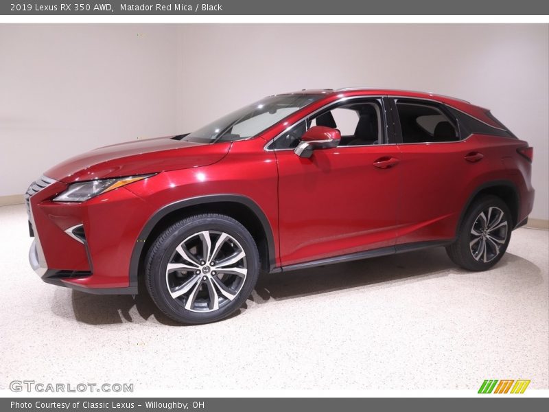 Matador Red Mica / Black 2019 Lexus RX 350 AWD