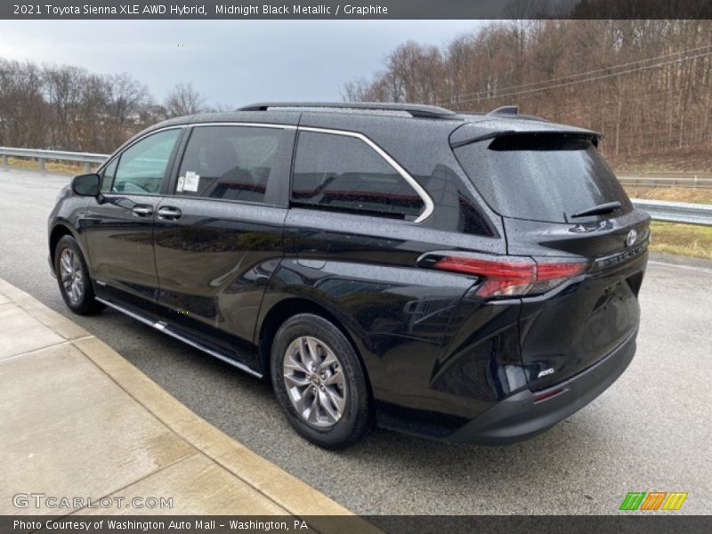 Midnight Black Metallic / Graphite 2021 Toyota Sienna XLE AWD Hybrid