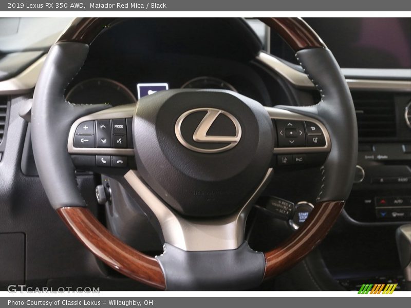 Matador Red Mica / Black 2019 Lexus RX 350 AWD