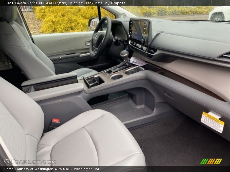 Midnight Black Metallic / Graphite 2021 Toyota Sienna XLE AWD Hybrid
