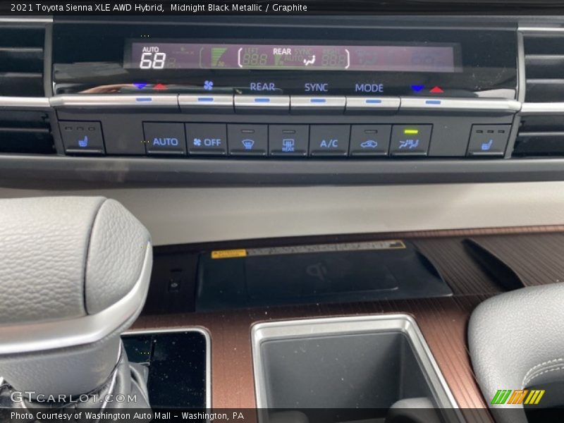 Midnight Black Metallic / Graphite 2021 Toyota Sienna XLE AWD Hybrid