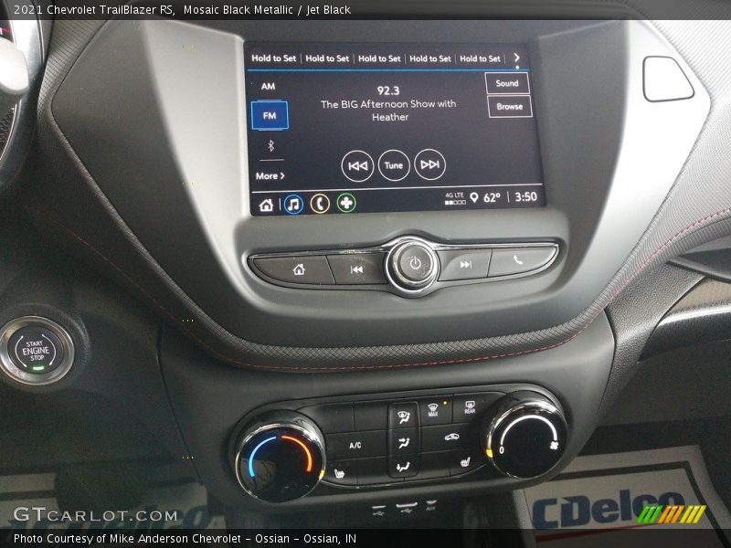 Controls of 2021 TrailBlazer RS