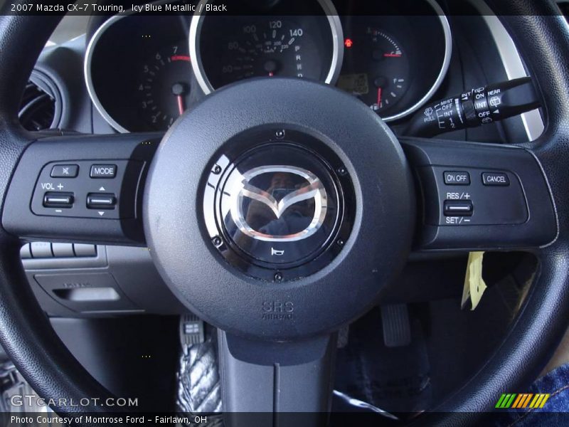 Icy Blue Metallic / Black 2007 Mazda CX-7 Touring