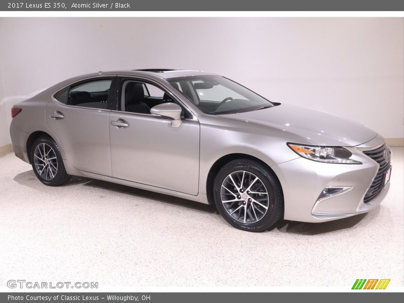 Atomic Silver / Black 2017 Lexus ES 350