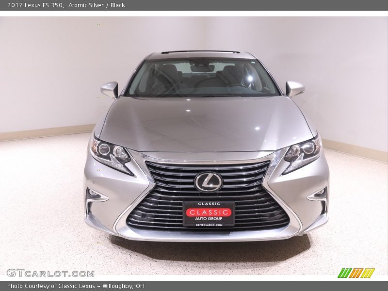 Atomic Silver / Black 2017 Lexus ES 350