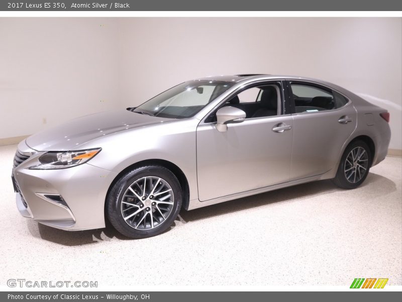 Atomic Silver / Black 2017 Lexus ES 350