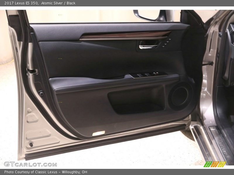 Atomic Silver / Black 2017 Lexus ES 350