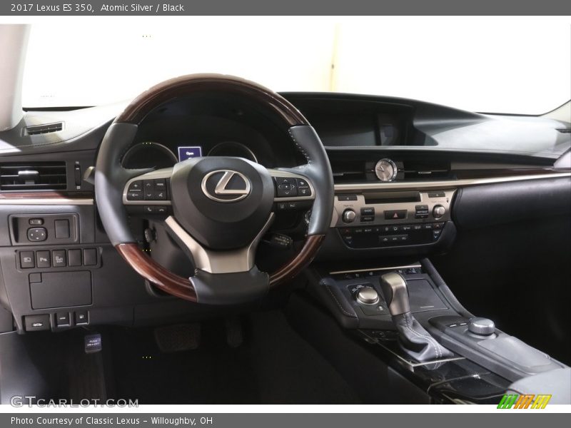 Atomic Silver / Black 2017 Lexus ES 350