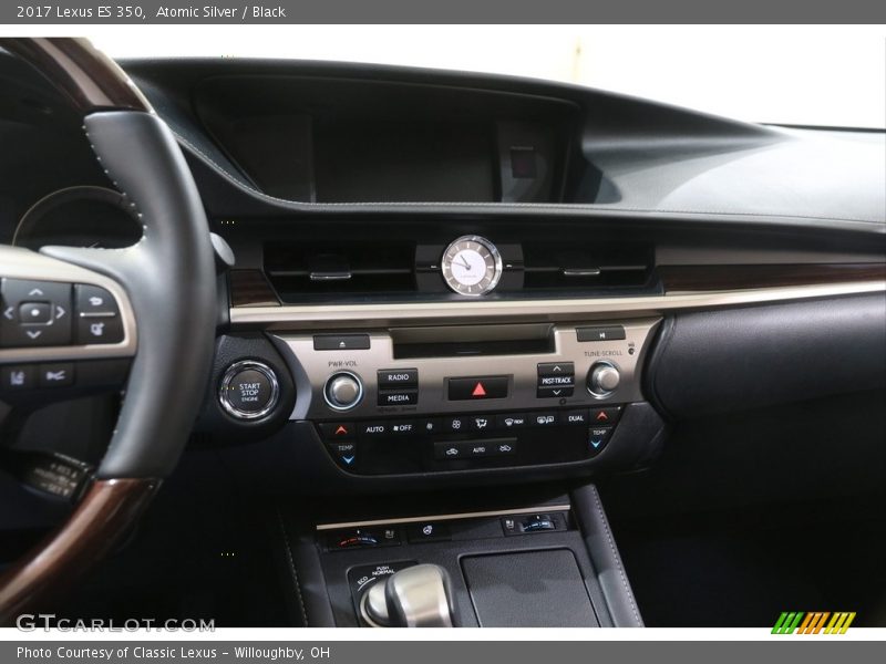 Atomic Silver / Black 2017 Lexus ES 350