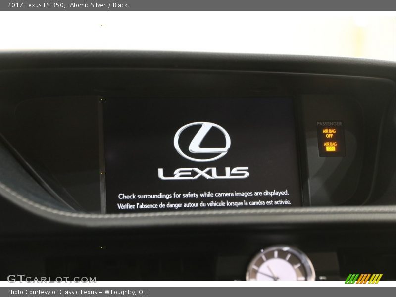 Atomic Silver / Black 2017 Lexus ES 350