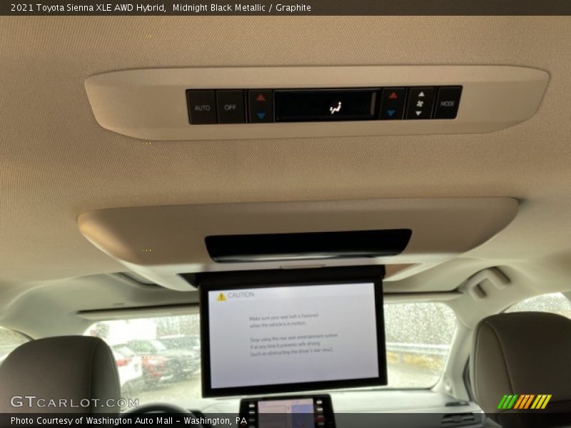 Midnight Black Metallic / Graphite 2021 Toyota Sienna XLE AWD Hybrid