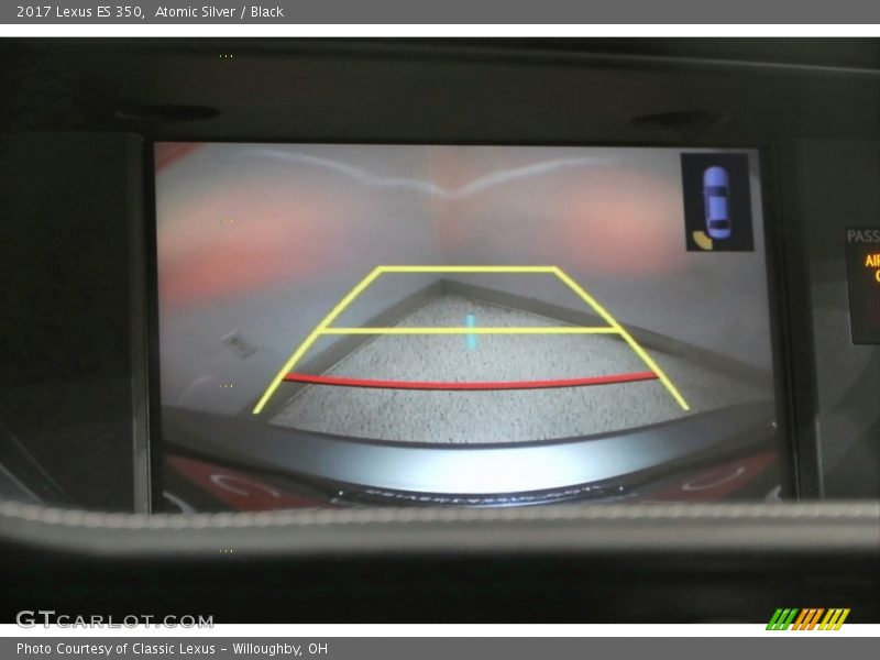 Atomic Silver / Black 2017 Lexus ES 350