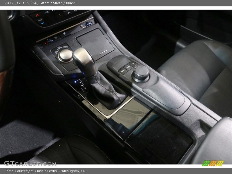 Atomic Silver / Black 2017 Lexus ES 350